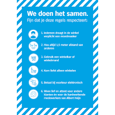 Wij ontsmetten nog altijd om het uur de hele winkel. Veilig Winkelen Ook Tijdens Deze Periode Albert Heijn Belgie