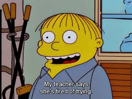Haha Ralph Wiggum The Simpsons Simpsons Funny The Simpsons Ralph Wiggum