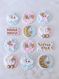 Twinkle Twinkle Little Star Fondant Cupcake Topper Moon And Etsy Baby Shower Cupcake Toppers Fondant Cupcake Topper Baby Shower Cupcakes