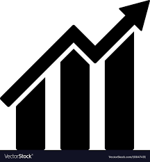 growth chart flat icon