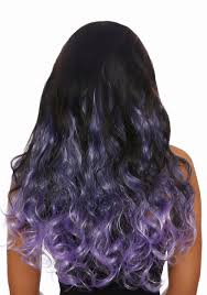 Ombre clip in extensions add volume and length to your hair. Long Curly Lavender Ombre Women S Hair Extensions