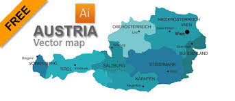 Austria's greatest works of art are those wrought for god, some say. Free Vector Map Of Austria Graphic Flash Sources