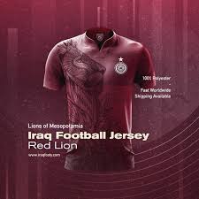 Wir begrüßen sie auf der homepage der ihc red lions. Iraq Football Jersey Red Lion Iraq Footy