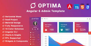 Download Optima Angular 6 Material Design Admin Template