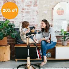 Bloom Fresco Baby And Toddler High Chair Recliner Rose Gold Diddle Tinkers