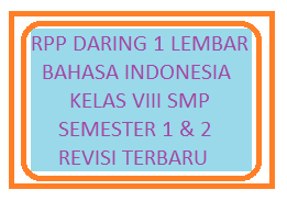 Rpp buku fiksi dan nonfiksi kelas 8. Rpp Daring 1 Lembar Bahasa Indonesia Kelas 8 Semester 1 2 Revisi 2021 2022 Kherysuryawan Id