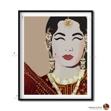 Bollywood Art,pakeezah,meena Kumari,, Indian Movie Wall Art, Hindi Vintage  Film Poster, Gifts for Movie Lovers, Home Theater Decor, Desi Art