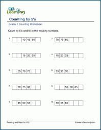 counting by 5s k5 learning