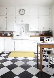 black & white checkerboard tiles