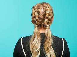 The term may refer to a single braid, but is less frequently used in the plural to refer to twin braids on opposite sides of the head. The Braided Pigtail Hair Tutorial You Ll Want To Try Immediately More
