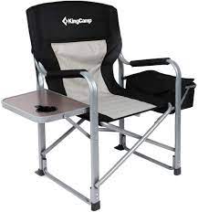 4.4 out of 5 customer rating. Amazon Com Kingcamp Heavy Duty Steel Camping Folding Director Chair With Cooler Bag And Side Table Sports Outdoors