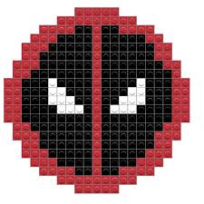 Deadpool Symbol Deadpool Symbol Tiny Cross Stitch Pixel Art