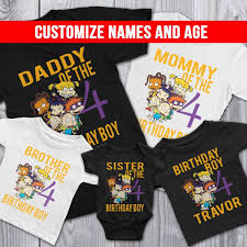 First Birthday T Shirt For Baby Boy Personalized Rugrats Birthday T Shirt Black African American Cuztom Threadz 1st Birthday Party Themes Birthday Shirts Baby First Birthday Themes
