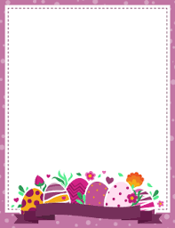 Purple Easter Border Easter Printables Free Purple Easter Easter Templates