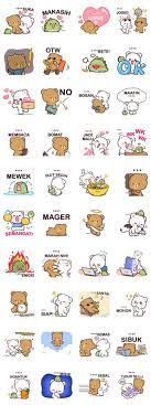 Download milk and mocha animated stickers for whatsapp apk for android. Milk Mocha Custom Stickers Sticker For Line Whatsapp Android Iphone Ios Milk Mocha Cute Bear Drawings Custom Stickers