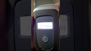 Motorola V195 incoming message - YouTube