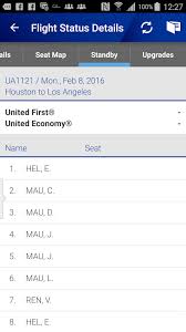 united standby list flight loads how to check airport