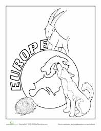 Europe map coloring pages are a fun way for kids of all ages to develop creativity, focus, motor skills and color recognition. Europe Worksheet Education Com Coloring Pages Europe Geography For Kids