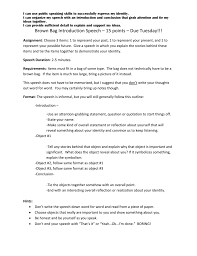 What is question 5 about? Brown Bag Introduction Speech