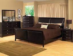 King Size Black Modern Sleigh Bedroom Set W Padded Leather Headboard 1409 Beach Bedroom Furniture Remodel Bedroom Bedroom Decor
