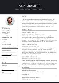 Hoewel de elementen die je in je portfolio moet opnemen enorm afhangen van jouw. Voorbeeld Cv Basis Onderwijs Gratis Download Tips Uitleg Curvi Io