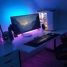 42 Wunderschone Office Desk Ideen Fur Ihr Zuhause Ideen Office Wunderschone Zuhause Video Game Rooms Computer Setup Gaming Room Setup