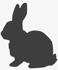 We have hares and easter bunnies. Clipart Bunny Silhouette Gray Bunny Clip Art Transparent Png 619x720 Free Download On Nicepng