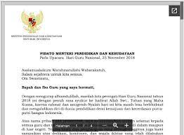 Lagu selamat hari guru mp3 duration 2:53 size 6.60 mb / zie sri mas 3. Download Pidato Mendikbud Pada Upacara Hari Guru Nasional 2018 Komunitas Smk Kabupaten Grobogan