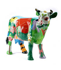 Statue Vache Nature Sculpture Maison Ou Jardin 60 X 46 X 21 Cm Description Cow Parade Dinosaur Stuffed Animal Sculpture