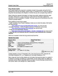 See more ideas about pharmacology nursing, nursing tips, nursing study. Fillable Online Drug Recipe Cards Cornwallcareercollegecom Fax Email Print Pdffiller