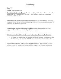 Plant cell and animal cell venn diagram worksheet. Cell Biology