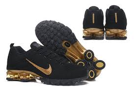 Black And Gold Nike Running Shoes Nike Air Shox Flyknit Black Gold Shox R4 Men S Athletic Running Shoes Nike Air Shox Nike Shox Nike Air