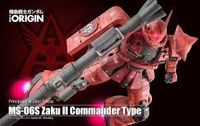 Hg 1 144 Char Aznable Zaku Ii Gundam The Origin Customized Build Gundam The Originals Custom Build