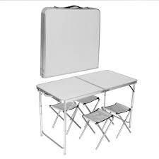 Outdoor Compact Picnic Set Camping Table And Chairs Set Motorhome Caravan Camping Tables Chairs Camping Hi Camping Table Portable Kitchen Folding Table