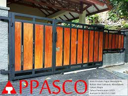 Pagar rumah minimalis kayu dan besi. Pagar Woodplank Minimalis Klasik Di Bogor Jual Kanopi Tralis