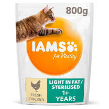 This page contains affiliate links. Iams For Vitality Light In Fat Sterilised Cat Food Fresh Chicken Ocado