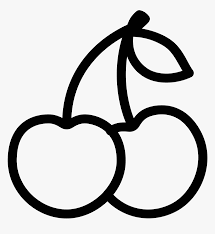 Download Svg Free Library Berries Drawing Clip Art Black White Black And White Cherries Hd Png Download Kindpng
