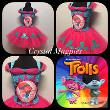 Dreamworks Trolls Inspired Tutu Dress Princess Poppy Fancy Dress Costume Fancy Dress Costumes Fancy Dress Princess Poppy