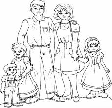 Dibujo para colorear familia > familia. Pin En Desene