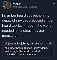 In april 2019, depp filed a defamation lawsuit against heard for $50 million over an opinion piece she wrote for the washington post about domestic abuse and sexual violence. Justice For Johnny Depp Auf Twitter