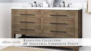 Rated 4.5 out of 5 stars. Allen Roth Kennilton 60 In Gray Oak Undermount Double Sink Bathroom Vanity With White Carrera Engineered Stone Top In The Bathroom Vanities With Tops Department At Lowes Com