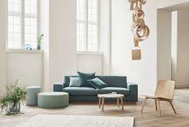 Sepia 2 Seater Sofa Bed Fawn Fabric Light Grey Bolia Com Sofa Design Hus Innredning Sofa