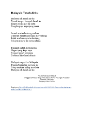 Kohwai & young publications malaysia sdn. Malaysia Tanah Airku