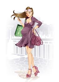 Cute pregnant woman preparing to do yoga and do exercise with dumbbells isolated on a white background. Pregnant Shopping Woman Cartoon Vector Free Download