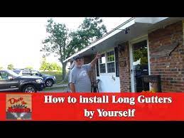 The home mender, dustin luby, shows us how to install new gutters with ease! How To Install Long Gutters By Yourself Youtube