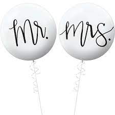 Balloon bouquets for children's birthday party. Mr Mrs Wedding Balloons 2ct Party City
