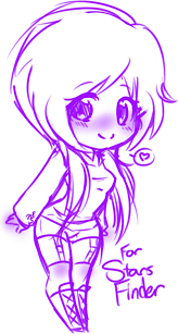 Minecraft Starsfinder Chibi Sketch By Andreakasane D99mmsd Png 603 1129 Chibi Sketch Chibi Aphmau