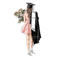 elza fouche artist on instagram new graduation print available on etsy colours can be changed graduation girl digital art girl graduation art