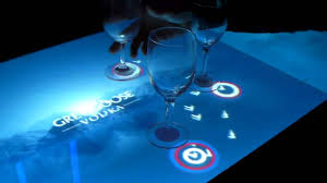 What if your cups could talk? Levy Lighting Nyc Interactive Surface Bartop Youtube