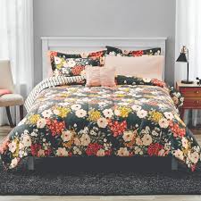 Beddinginn.com has a large of classy and stylish selections floral bedding sets you can choose.new arrival keep update on floral bedding sets and you can purchase the latest trending fashion items frombeddinginn.please purchase products with pleasure. Mainstays Grey Floral Bed In A Bag Comforter Bedding From Walmart In Dallas Tx Burpy Com